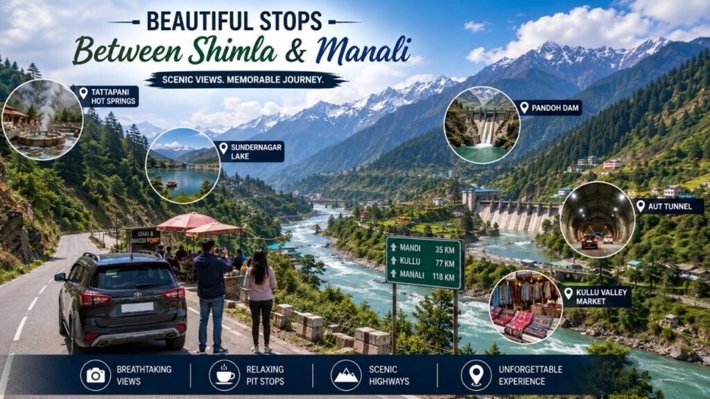 Shimla to Manali Pitstops and Sightseeing